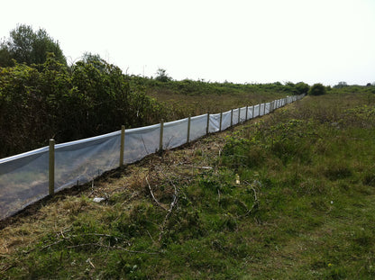 Ecofender Newt Barrier Fence, 1000 Gauge Polythene, Clear, 1x100m Roll